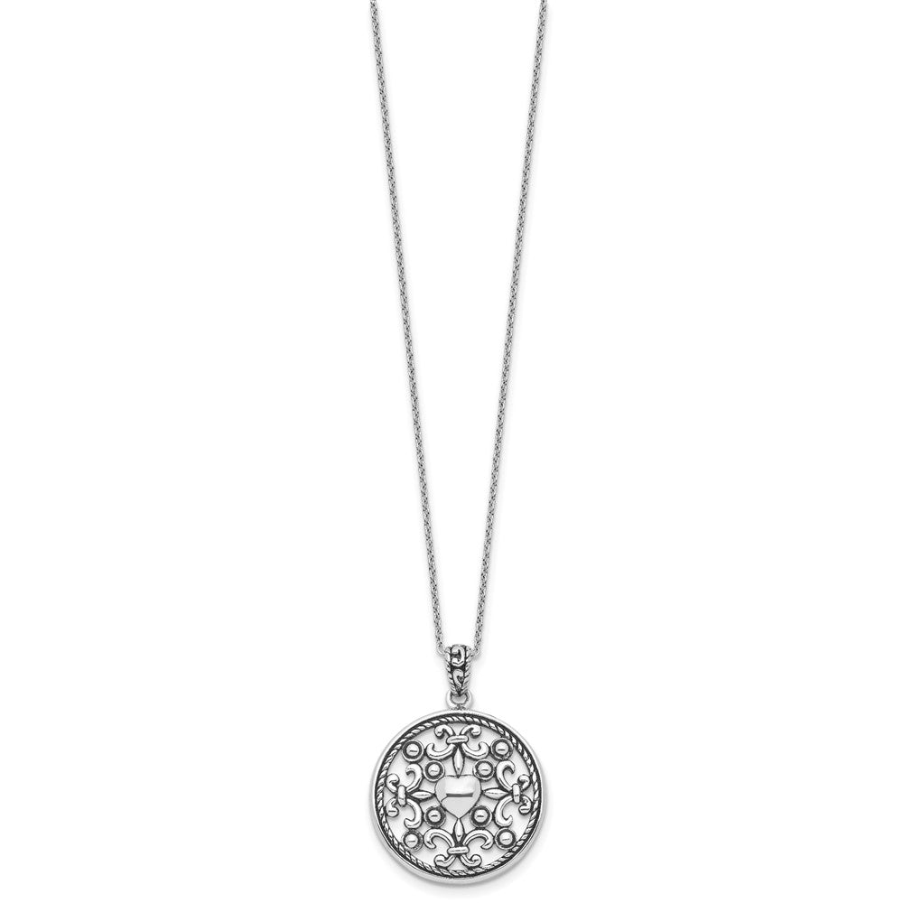 Sterlingsilber Sentimental Expressions Rhodiniert A Freund For All Seasons 18 Fleur De Lis Halskette