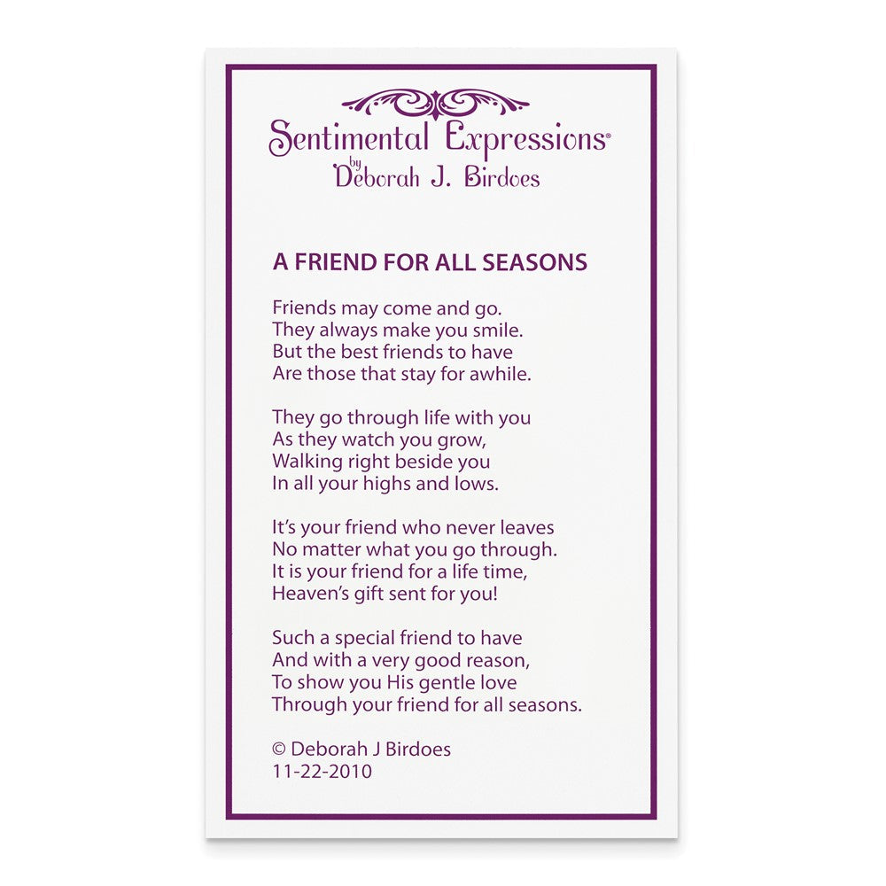Sterlingsilber Sentimental Expressions Rhodiniert A Freund For All Seasons 18 Fleur De Lis Halskette