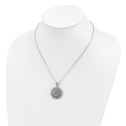 Sterlingsilber Sentimental Expressions Rhodiniert Zirkonia Bliss 18 Zoll Halskette