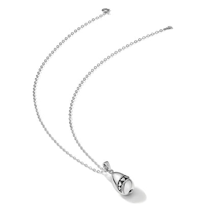 Sterlingsilber Sentimental Expressions Rhodiniert Antikisiert Tear Of Liebe Ash Halter 18 Zoll Halskette