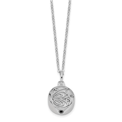 Sterlingsilber Sentimental Expressions Rhodiniert Schmetterling Ash Halter 18 Zoll Halskette
