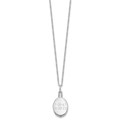 Sterlingsilber Sentimental Expressions Rhodiniert Schmetterling Ash Halter 18 Zoll Halskette