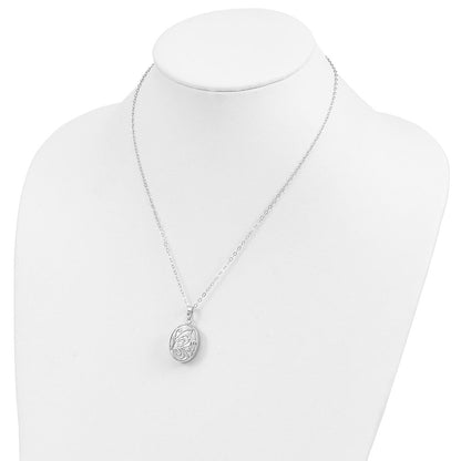 Sterlingsilber Sentimental Expressions Rhodiniert Schmetterling Ash Halter 18 Zoll Halskette