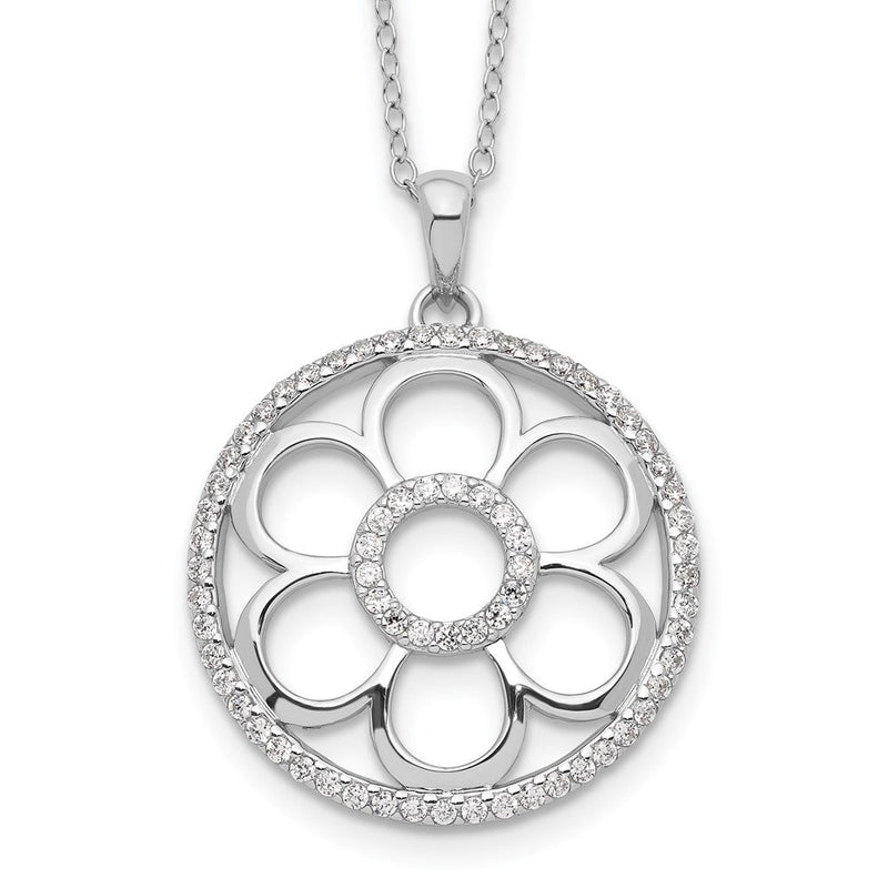 Sterlingsilber Sentimental Expressions Rhodiniert Zirkonia My Special Freund 18 Zoll. Halskette