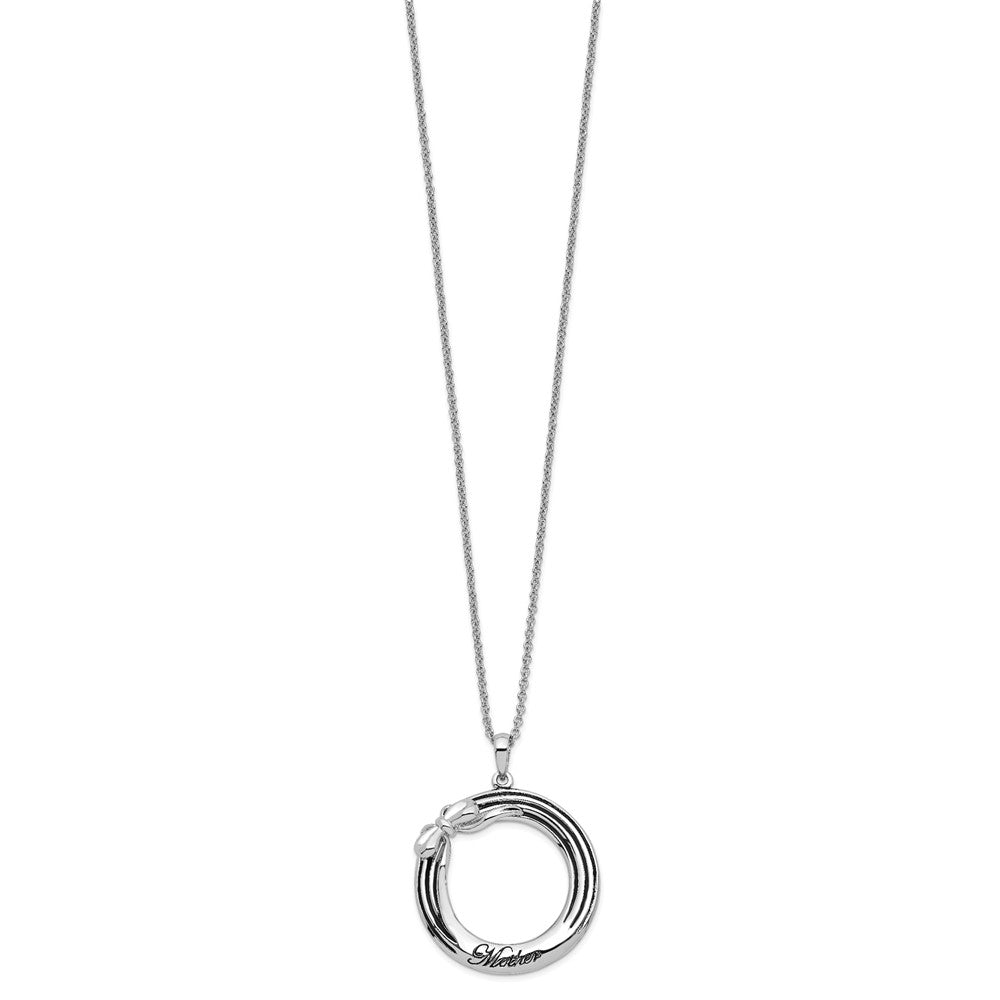 Sterlingsilber Sentimental Expressions Rhodiniert Antikisiert My Mutter, Geschenk 18 Zoll. Halskette