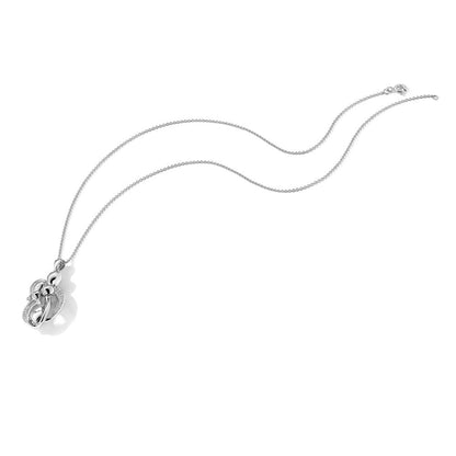 Sterlingsilber Sentimental Expressions Rhodiniert Zirkonia Familie Of 4 Gathering 18 Zoll. Halskette