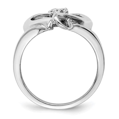 Sterlingsilber Sentimental Expressions Rhodiniert Zirkonia Rein in Geist Ring