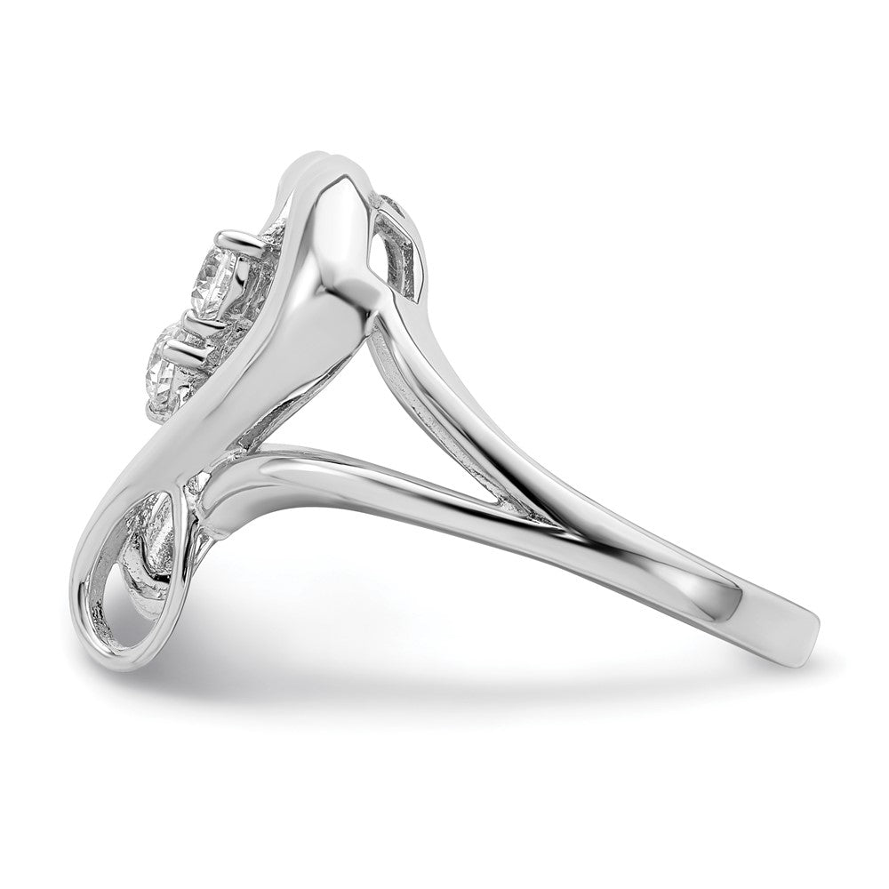 Sterlingsilber Sentimental Expressions Rhodiniert Zirkonia Rein in Geist Ring