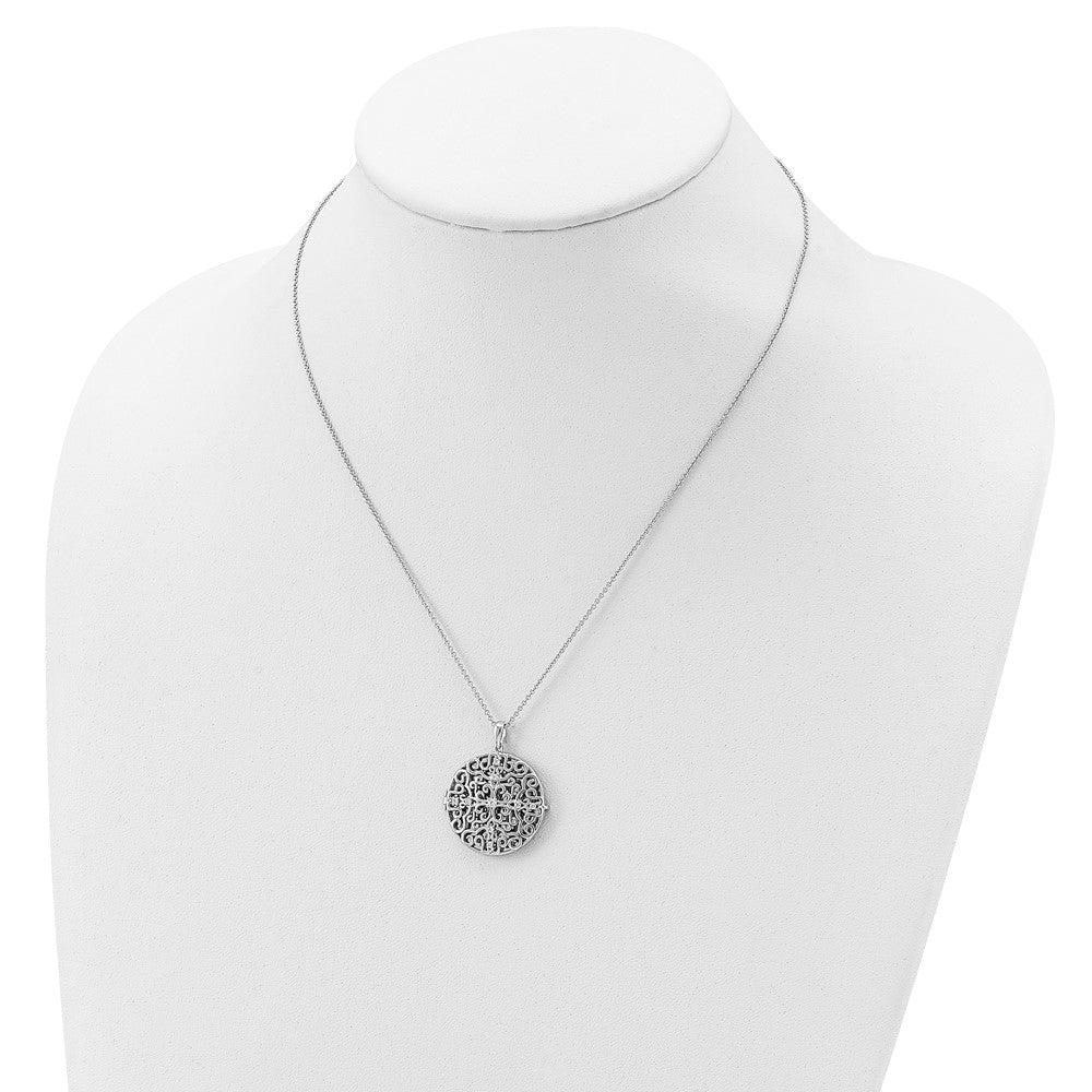 Sterlingsilber Sentimental Expressions Rhodiniert Zirkonia Antikisiert Do Not Let Anyone Dull 18 Zoll. Halskette