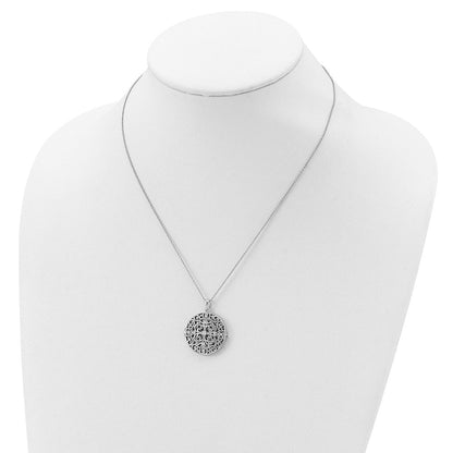 Sterlingsilber Sentimental Expressions Rhodiniert Zirkonia Antikisiert Do Not Let Anyone Dull 18 Zoll. Halskette