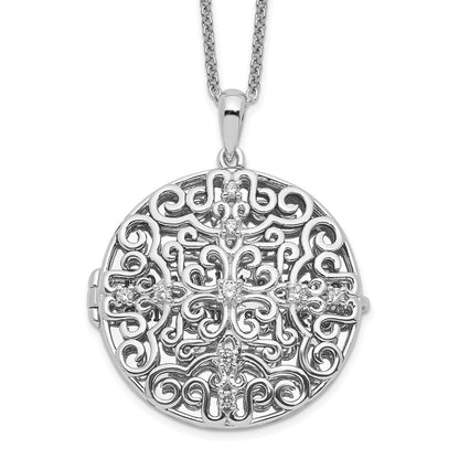 Sterlingsilber Sentimental Expressions Rhodiniert Zirkonia Antikisiert Do Not Let Anyone Dull 18 Zoll. Halskette