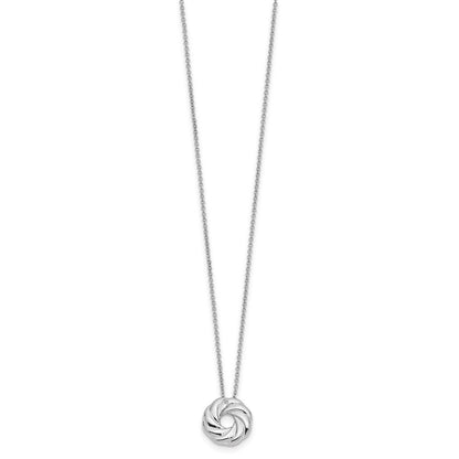 Sterlingsilber Sentimental Expressions Rhodiniert Zirkonia Sparkle und Shine 14 Zoll. Halskette mit 2 Zoll. Verlängerung
