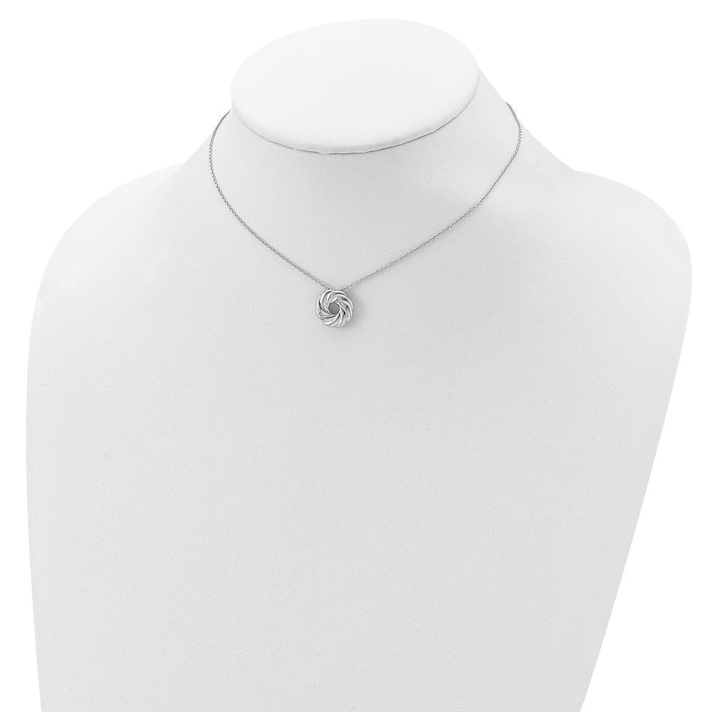 Sterlingsilber Sentimental Expressions Rhodiniert Zirkonia Sparkle und Shine 14 Zoll. Halskette mit 2 Zoll. Verlängerung
