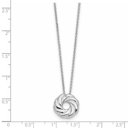 Sterlingsilber Sentimental Expressions Rhodiniert Zirkonia Sparkle und Shine 14 Zoll. Halskette mit 2 Zoll. Verlängerung