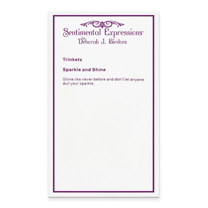 Sterlingsilber Sentimental Expressions Rhodiniert Zirkonia Sparkle und Shine 14 Zoll. Halskette mit 2 Zoll. Verlängerung