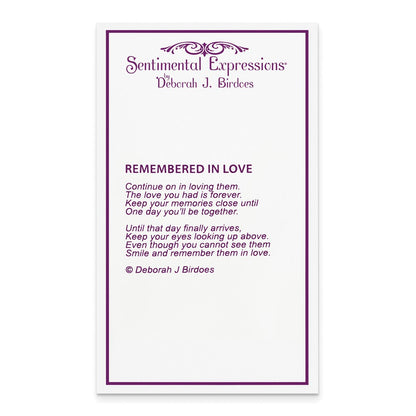 Sterlingsilber Sentimental Expressions Rhodiniert Antikisiert Remembered in Liebe Herz 18 Zoll Halskette