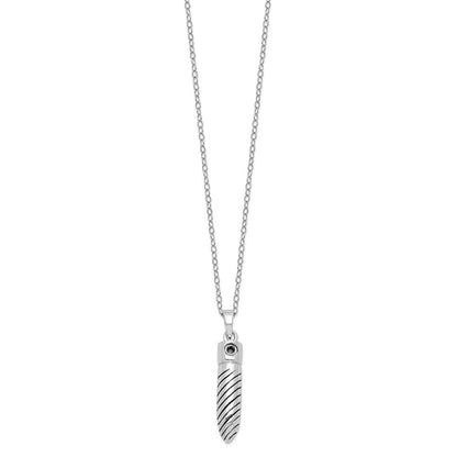 Sterlingsilber Sentimental Expressions Rhodiniert Antikisiert Lined Bullet Ash Halter 18 Zoll Halskette