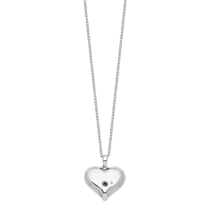 Sterlingsilber Sentimental Expressions Without You Hear Ash Halter 18 Zoll Halskette
