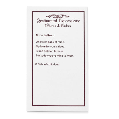 Sterlingsilber Sentimental Expressions Rhodiniert Mine To Keep Mama und Baby 18 Zoll Halskette