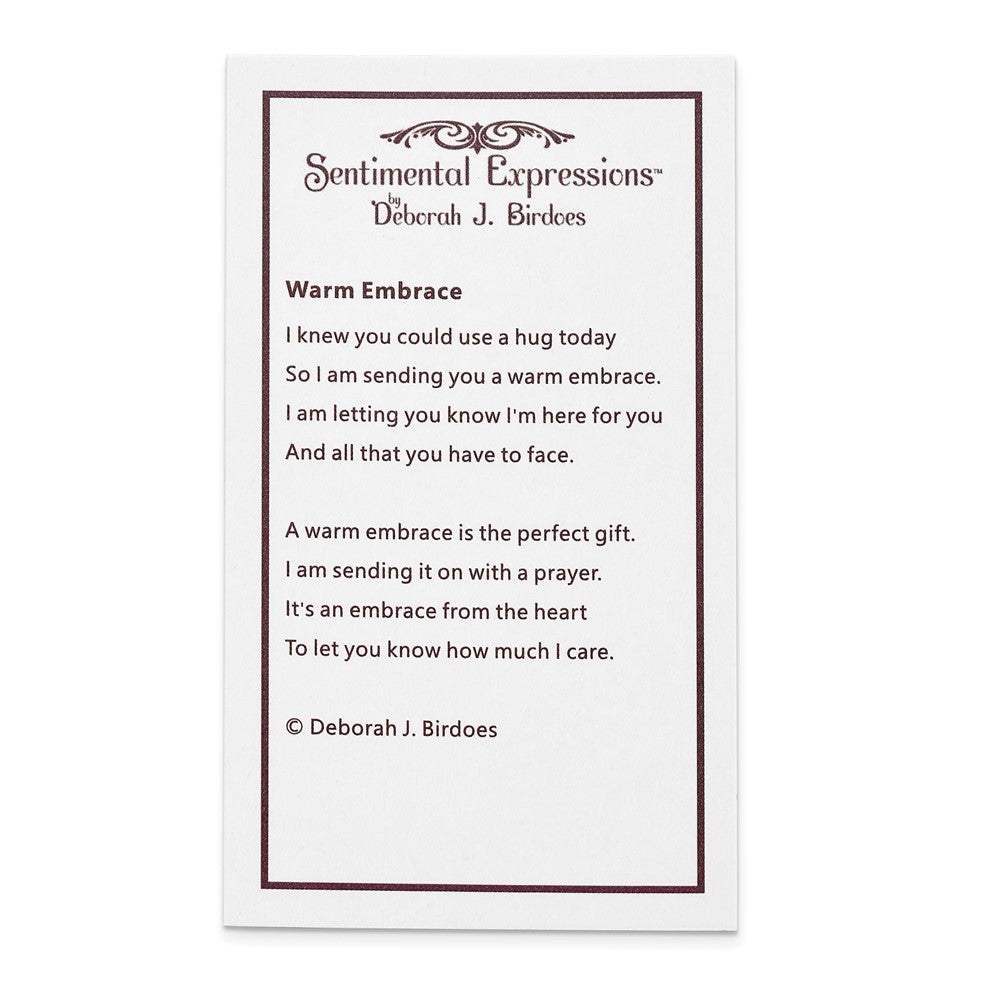 Sterlingsilber Sentimental Expressions Roséfarben Ss und Lebhaft Zirkonia Warm Embrace 18 Zoll Halskette