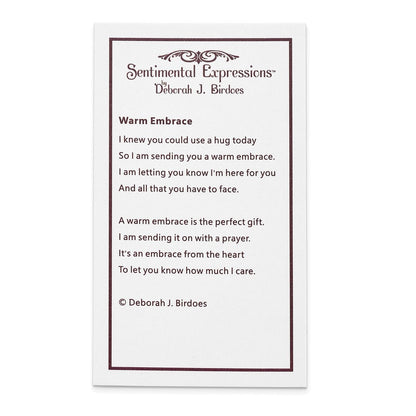 Sterlingsilber Sentimental Expressions Roséfarben Ss und Lebhaft Zirkonia Warm Embrace 18 Zoll Halskette