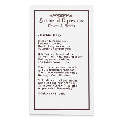 Sterlingsilber Sentimental Expressions Rhodiniert Mehrfarbig Zirkonia Farbe Me Happy Pallet 18 Zoll Halskette