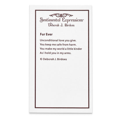 Sterlingsilber Sentimental Expressions Rhodiniert Zirkonia Furr Ever 18 in Halskette