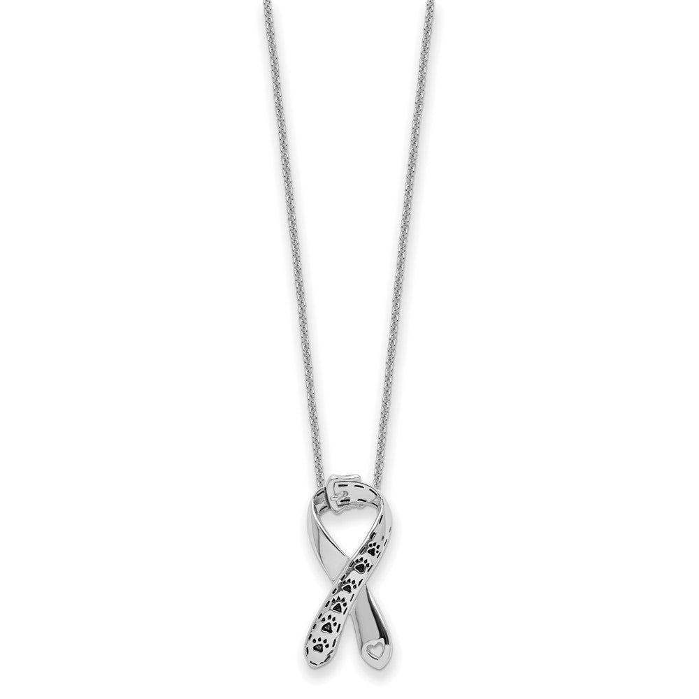 Sterlingsilber Sentimental Expressions Rhodiniert Antikisiert Citizens Against Animal Cruelty 22 Zoll Halskette