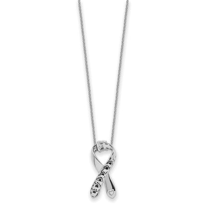 Sterlingsilber Sentimental Expressions Rhodiniert Antikisiert Citizens Against Animal Cruelty 22 Zoll Halskette