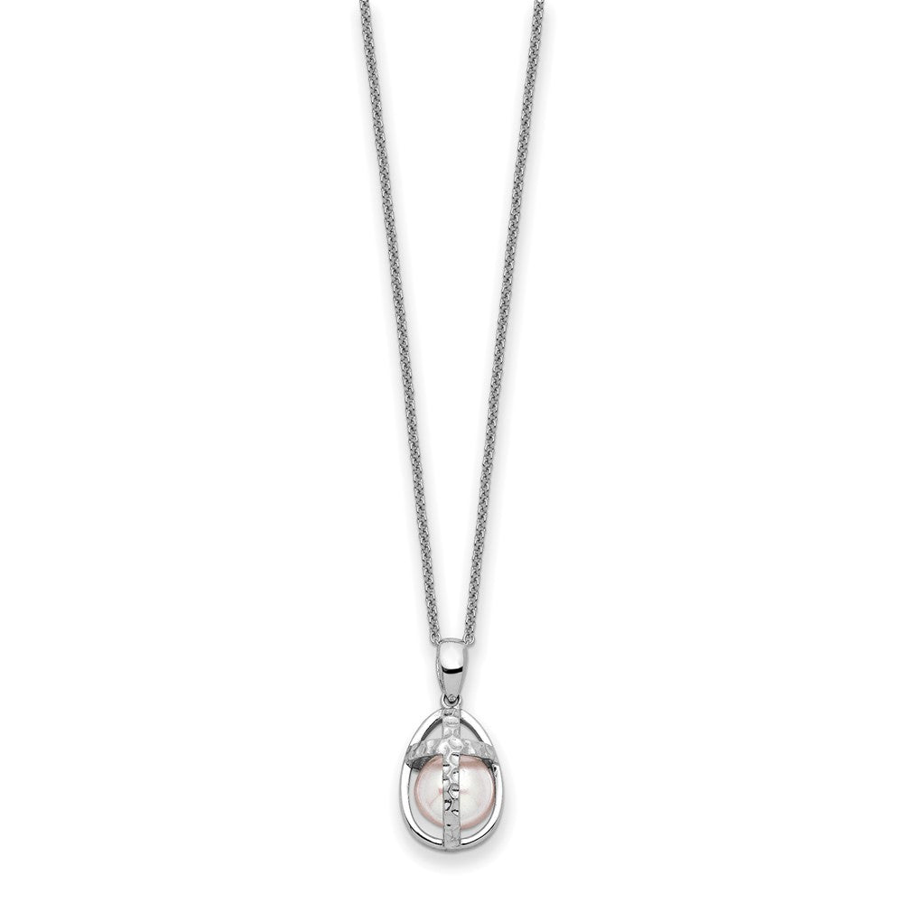 Sterlingsilber Sentimental Expressions Rhodiniert Fwc Perle Commitment 18 Zoll Halskette