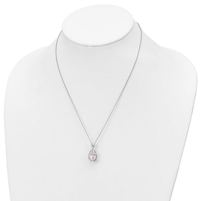 Sterlingsilber Sentimental Expressions Rhodiniert Fwc Perle Commitment 18 Zoll Halskette
