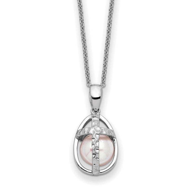 Sterlingsilber Sentimental Expressions Rhodiniert Fwc Perle Commitment 18 Zoll Halskette