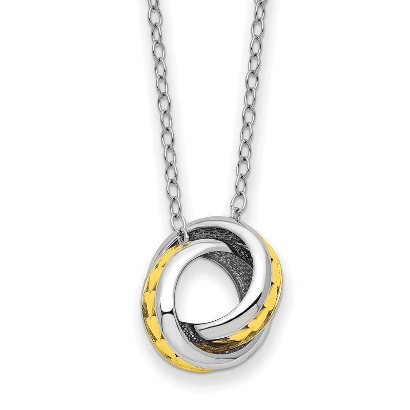 Sterlingsilber Sentimental Expressions Goldfarben Immer Zusammen 18 Zoll Halskette