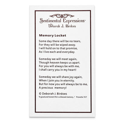 Sterlingsilber Sentimental Expressions Rhodiniert Zirkonia Erinnerung Kreuz Medaillon 18 Zoll Halskette