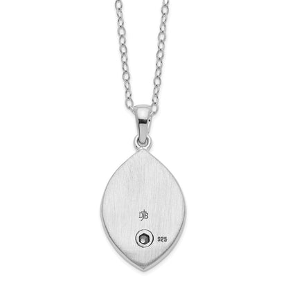 Sterlingsilber Sentimental Expressions Rhodiniert Goldfarben Herz in Egg Geformt Ash Halter 18 Zoll Halskette