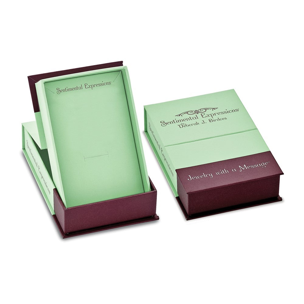 10K Gelbgold Sentimental Expressions Kreuz Ash Halter Anhänger