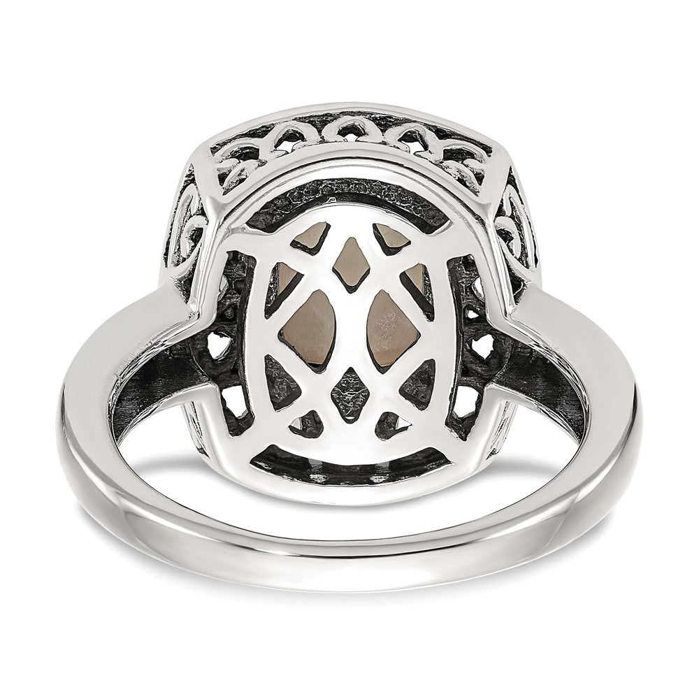 14K/silver Bicolor Shey Couture Sterlingsilber mit 14K Akzente Antikisiert Perlmutt Ring