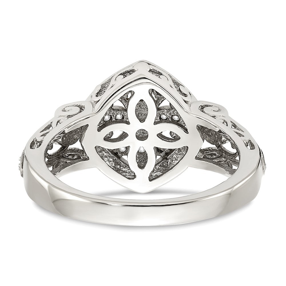 14K/silver Bicolor Shey Couture Sterlingsilber Rhodiniert mit 14K Akzente Diamant Ring