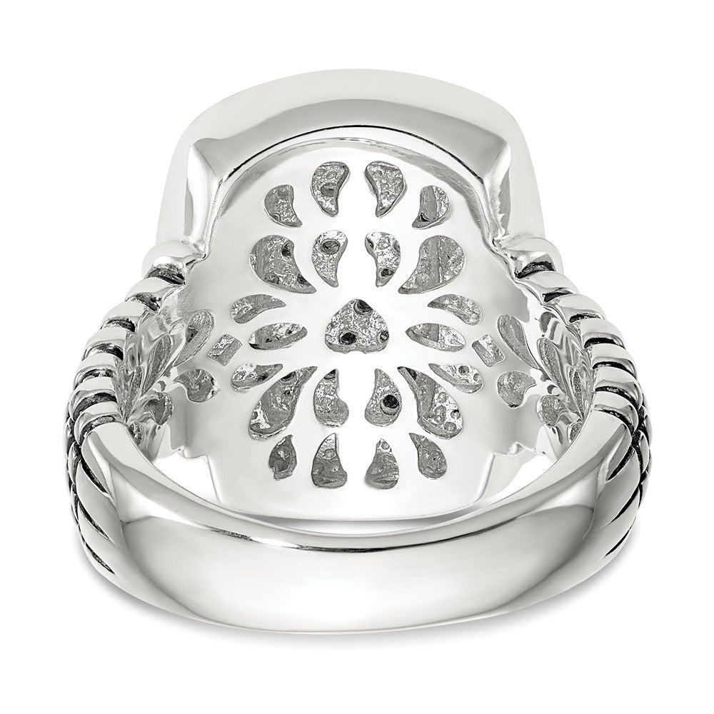 14K/silver Bicolor Shey Couture Sterlingsilber mit 14K Akzente Diamant Ring