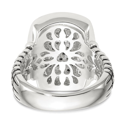 14K/silver Bicolor Shey Couture Sterlingsilber mit 14K Akzente Diamant Ring