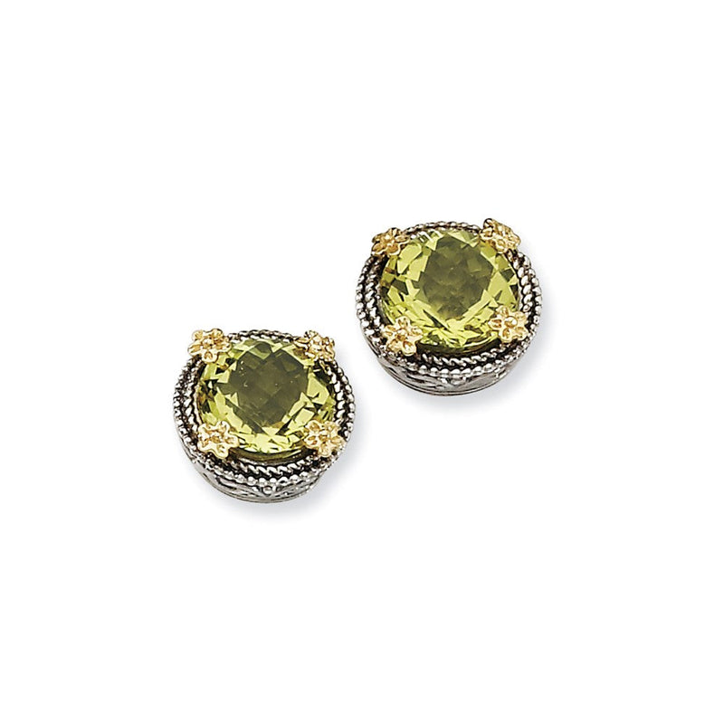 Ss mit 14K/silver Bicolor Lq Ohrringe