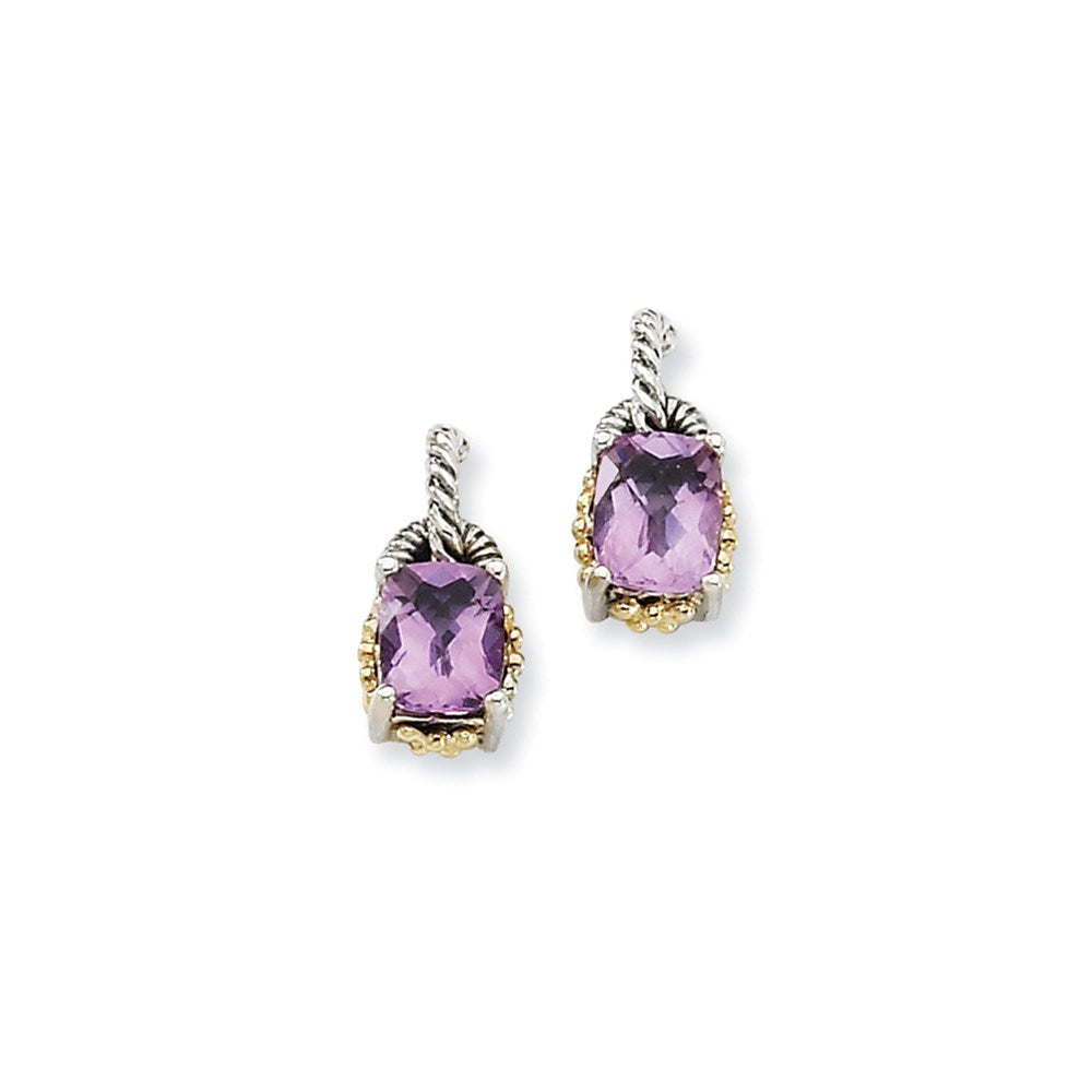 Ss mit 14K/silver Bicolor Pq Ohrringe