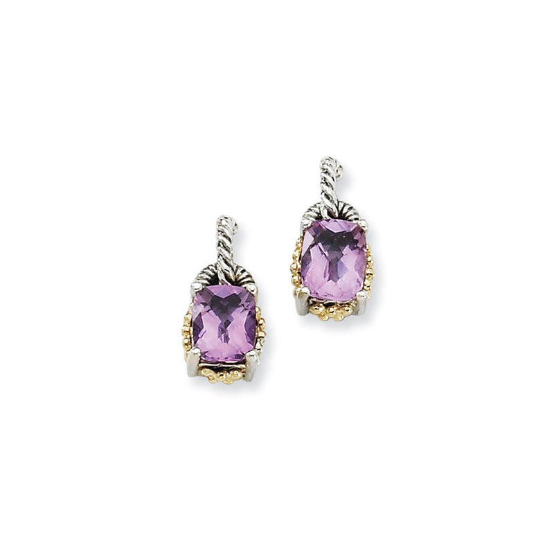 Ss mit 14K/silver Bicolor Pq Ohrringe