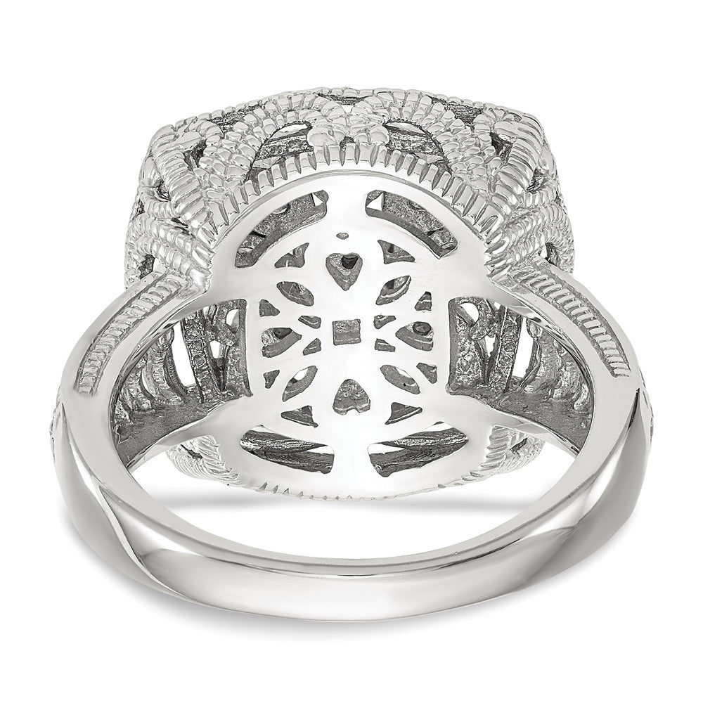 14K/silver Bicolor Shey Couture Sterlingsilber Rhodiniert mit 14K Akzente Diamant Ring