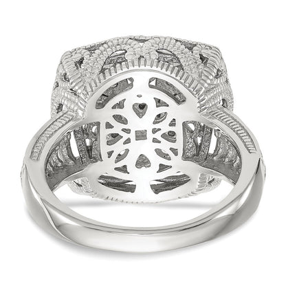 14K/silver Bicolor Shey Couture Sterlingsilber Rhodiniert mit 14K Akzente Diamant Ring