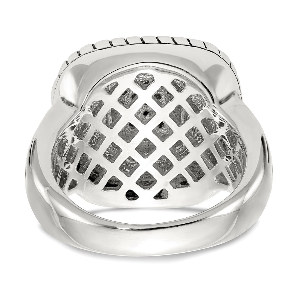14K/silver Bicolor Shey Couture Sterlingsilber mit 14K Akzente Antikisiert Diamant Ring