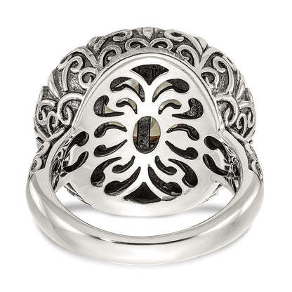 14K/silver Bicolor Sterlingsilber 14K 12mm Fw Zuchtperle Ring (size 7 Nur)