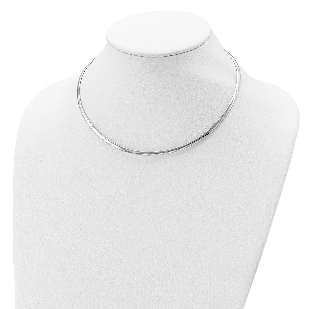 Sterlingsilber Rhodiniert 3mm Cubetto Halskette