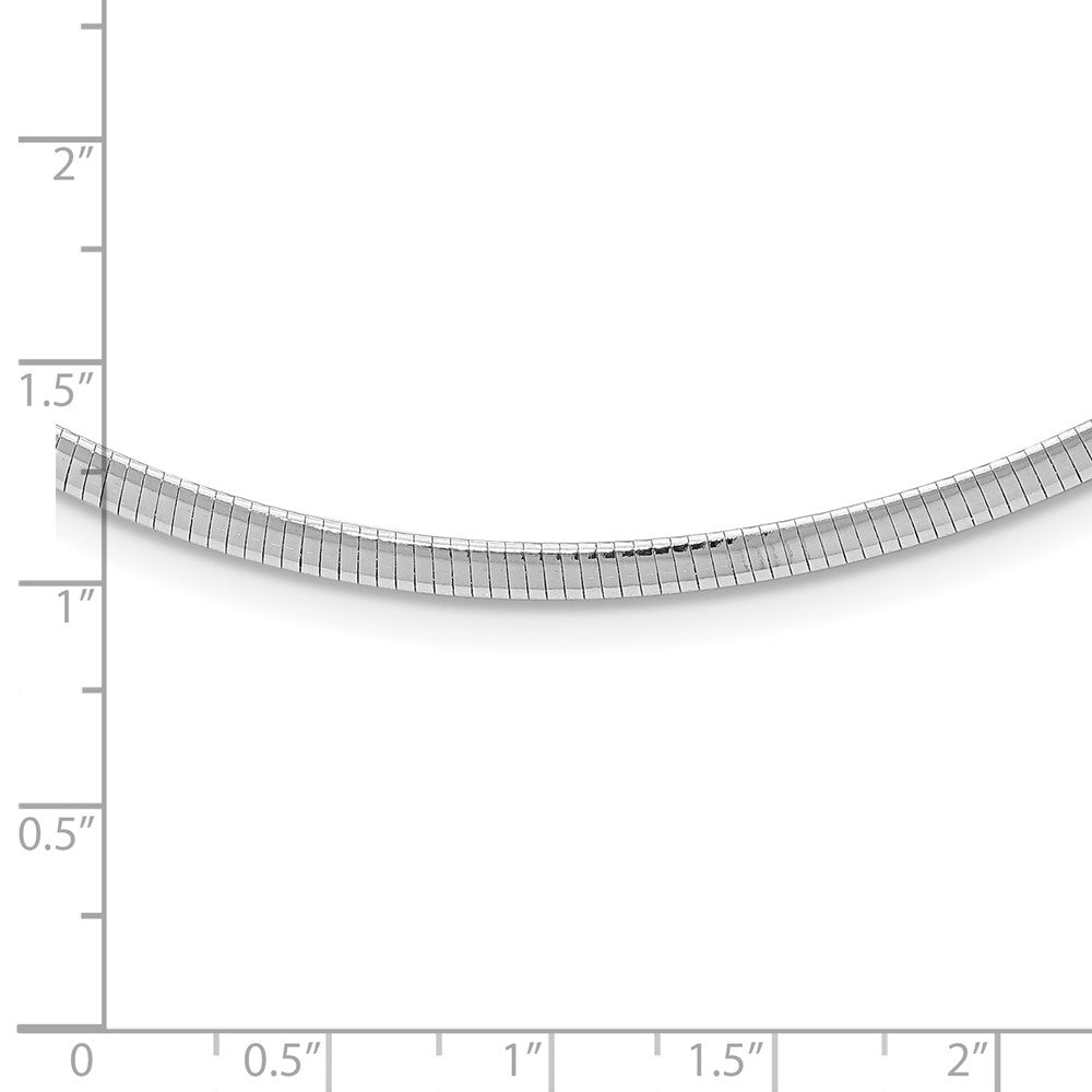 Sterlingsilber Rhodiniert 3mm Cubetto Halskette