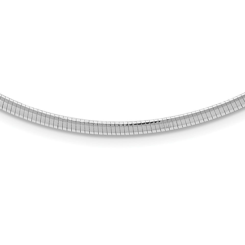 Sterlingsilber Rhodiniert 3mm Cubetto Halskette